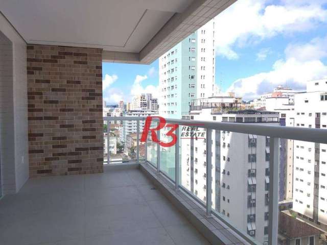 Apartamento com 2 dormitórios à venda, 99 m² por R$ 1.450.000,00 - Aparecida - Santos/SP