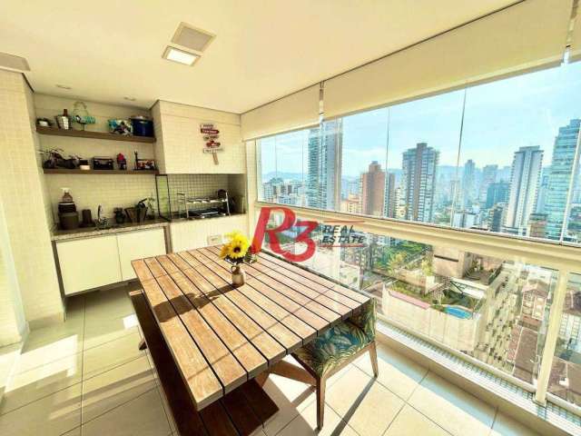 Apartamento à venda, 155 m² por R$ 2.000.000,00 - Embaré - Santos/SP