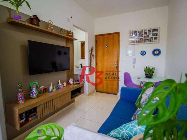 Apartamento à venda, 27 m² por R$ 300.000,00 - Macuco - Santos/SP