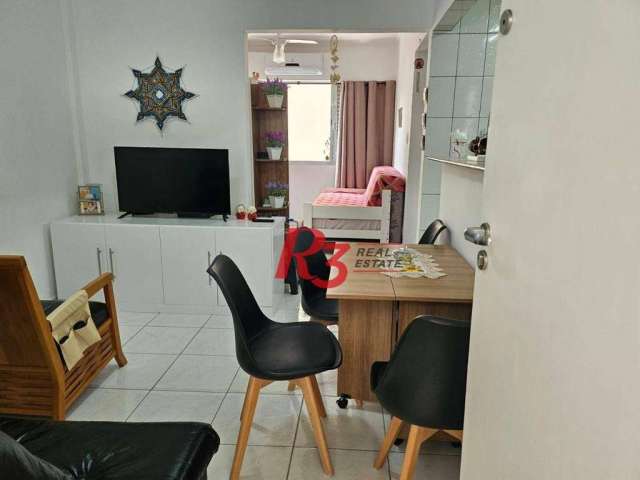Kitnet com 1 dormitório à venda, 41 m² por R$ 330.000,00 - Gonzaga - Santos/SP