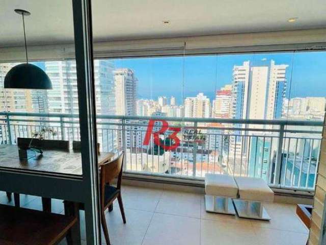 Apartamento com 3 dormitórios à venda GONZAGA ALTO PADRÃO, 130 m² por R$ 1.910.000 - Gonzaga - Santos/SP