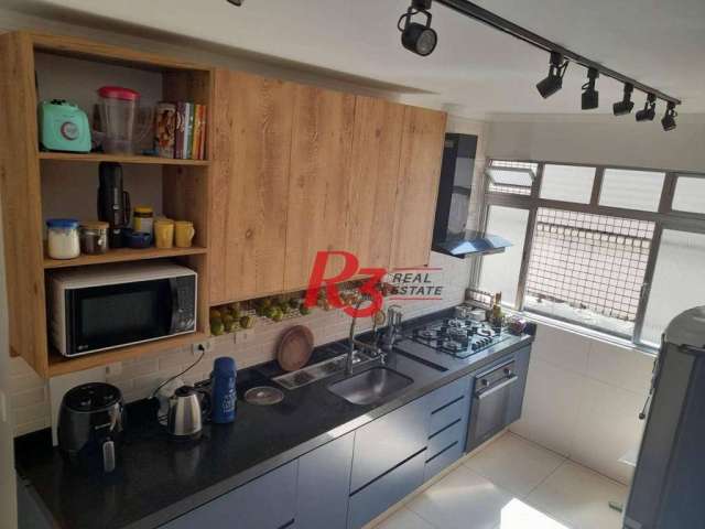 Apartamento à venda, 87 m² por R$ 495.000,00 - Boqueirão - Santos/SP