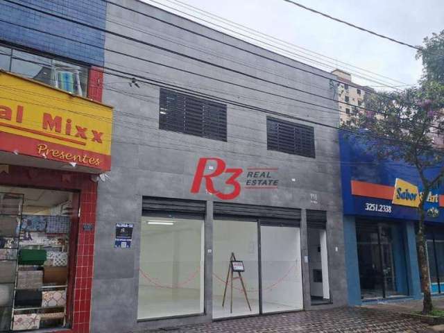 Loja para alugar, 150 m² por R$ 15.000,00/mês - Pompéia - Santos/SP