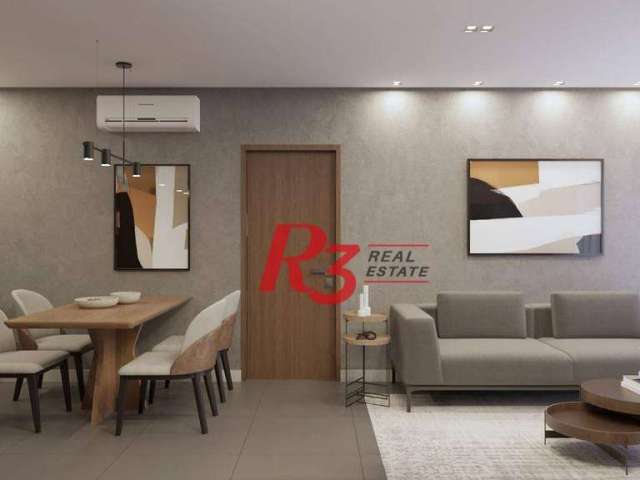 Apartamento com 1 dormitório para alugar, 66 m² por R$ 6.500,00/mês - Vila Rica - Santos/SP