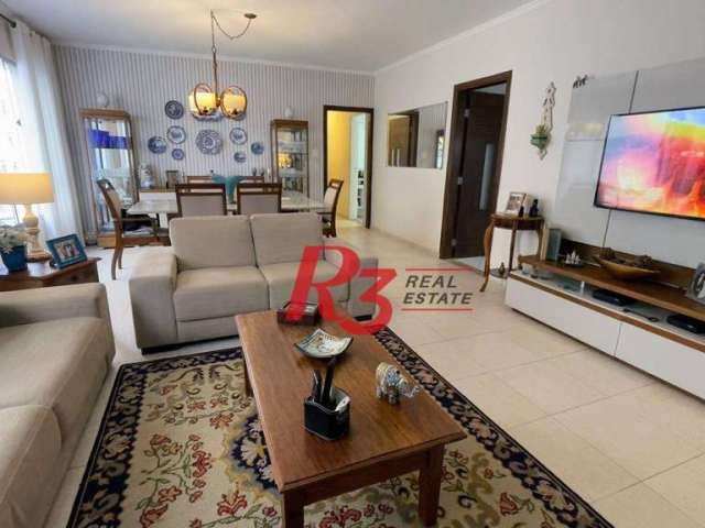 Apartamento com 3 dormitórios à venda, 139 m² por R$ 1.180.000, Aceita permuta - Gonzaga - Santos/SP