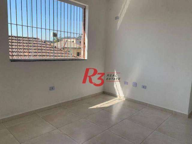 R3 REAL ESTATE VENDE CASA SOBRESPOSTA ALTA! Casa com 2 dormitórios à venda, 72 m² por R$ 320.000 - Chico de Paula - Santos/SP