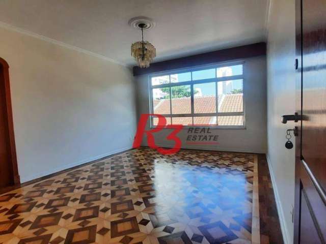 Apartamento para alugar, 150 m² por R$ 5.255,00/mês - Embaré - Santos/SP