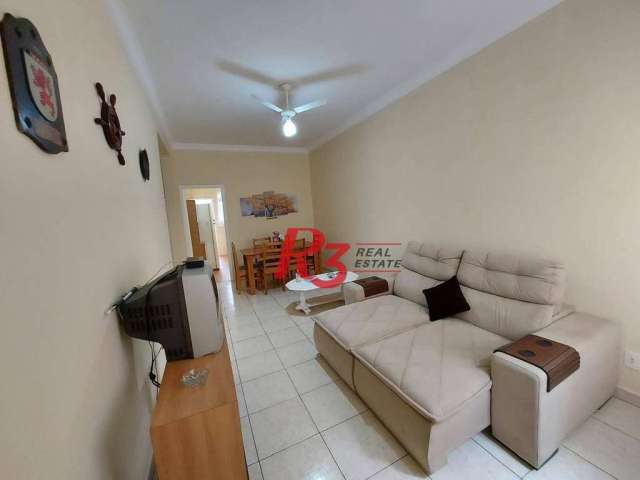 Apartamento com 3 dormitórios, 118 m² - venda por R$ 420.000,00 ou aluguel por R$ 3.300,00/mês - Gonzaga - Santos/SP