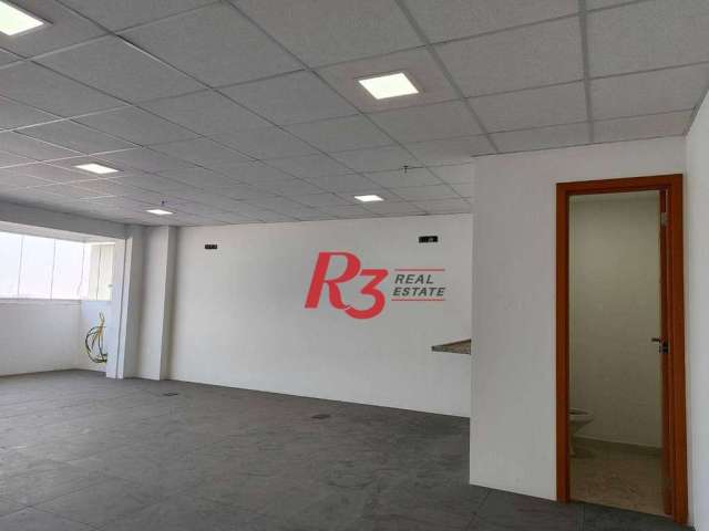 R3 REAL ESTATE ALUGA! SALA COMERCIAL NO EDIFÍCIO TRIBUNA SQUARE! Sala para alugar, 60 m² - Centro - Santos/SP