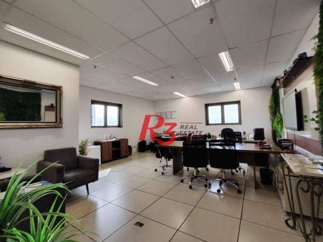 Sala à venda, 92 m² por R$ 340.500,00 - Valongo - Santos/SP