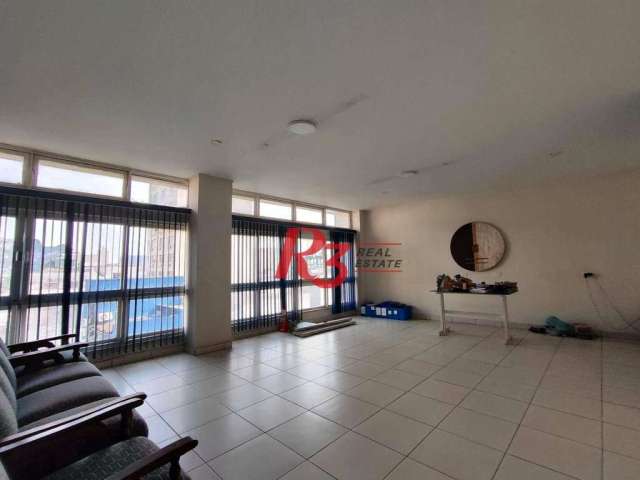 Sala para alugar, 128 m² - Centro - Santos/SP