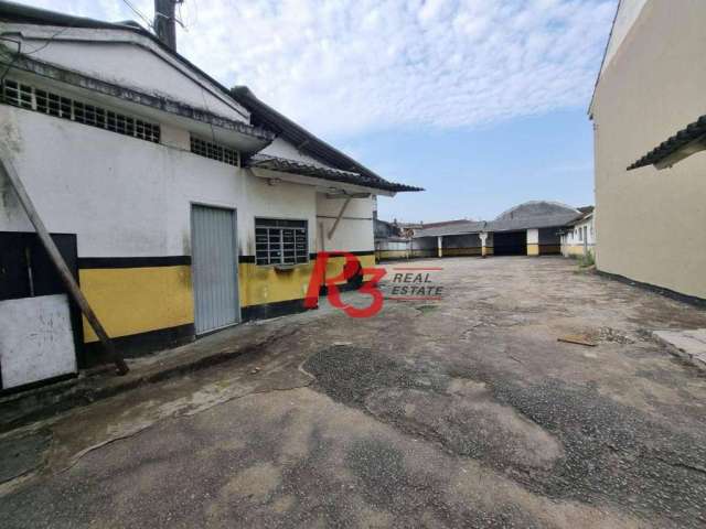 Galpão para alugar, 376 m² por R$ 9.700,00/mês - Vila Matias - Santos/SP