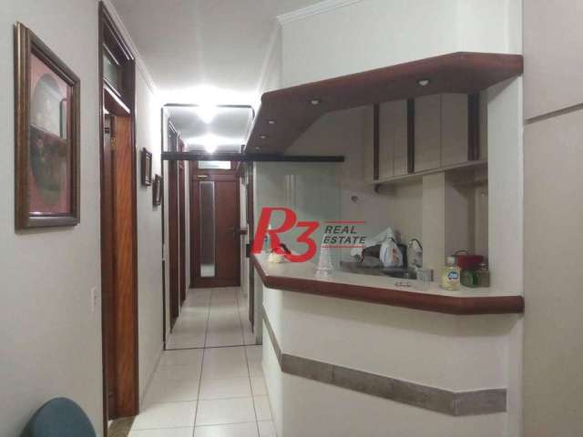 Sala, 122 m² - venda por R$ 650.000,00 ou aluguel por R$ 9.170,00/mês - Encruzilhada - Santos/SP