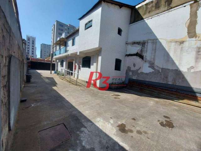 Terreno comercial para alugar na Praça Visconde de Itaboraí, 16, Estuário, Santos, 420 m2 por R$ 9.000