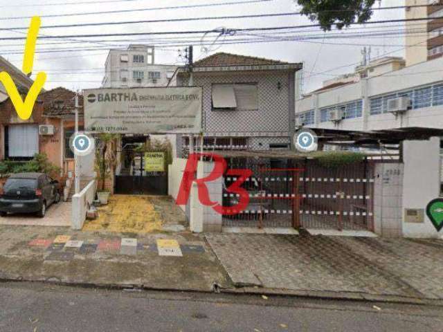 Terreno à venda, 420 m² por R$ 2.000.000,00 - Aparecida - Santos/SP