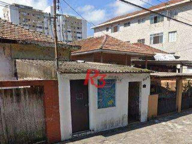 Terreno à venda, 300 m² por R$ 1.050.000,00 - Ponta da Praia - Santos/SP