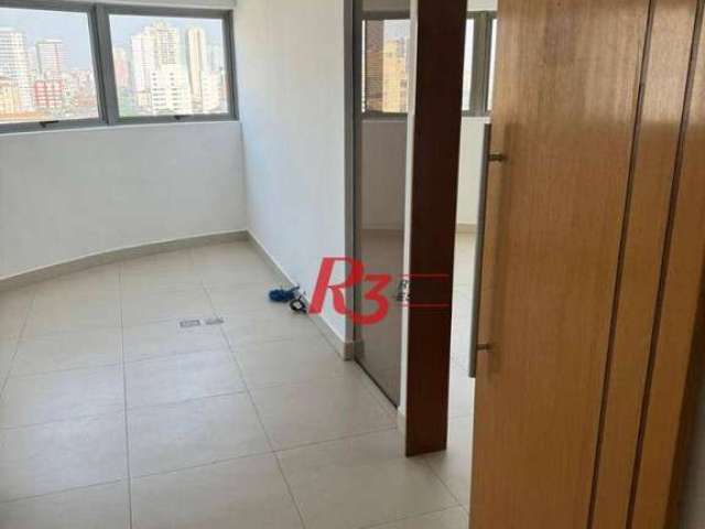 Sala para alugar, 45 m² por R$ 3.500,00/mês - Marapé - Santos/SP