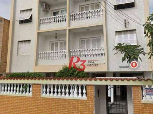 Apartamento com 1 dormitório à venda, 56 m² por R$ 290.000,00 - Campo Grande - Santos/SP