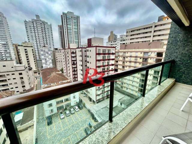 Apartamento com 3 dormitórios à venda, 108 m² por R$ 1.200.000,00 - Pompéia - Santos/SP