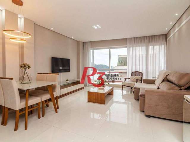 Apartamento para alugar, 96 m² por R$ 10.500,00/mês - Aparecida - Santos/SP