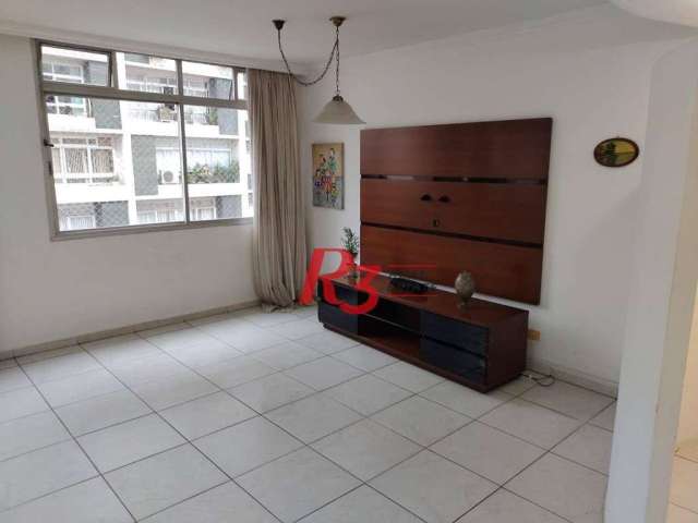 Apartamento com 3 dormitórios, 136 m² - venda por R$ 1.040.000,00 ou aluguel por R$ 6.784,00/mês - Boqueirão - Santos/SP