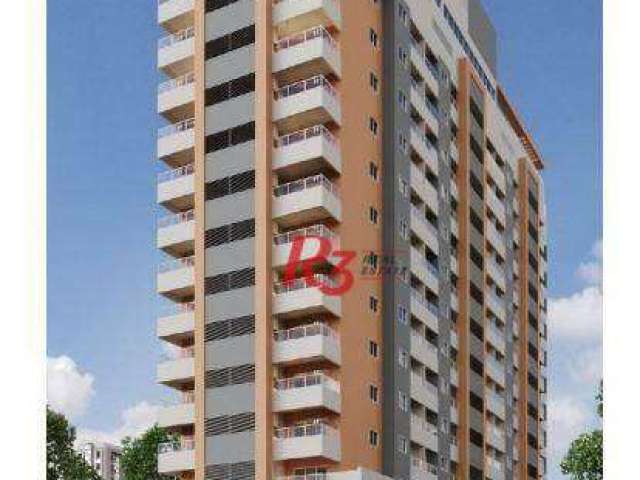 Apartamento à venda, 1 quarto, 1 vaga, prédio novo em São Vicente, SP