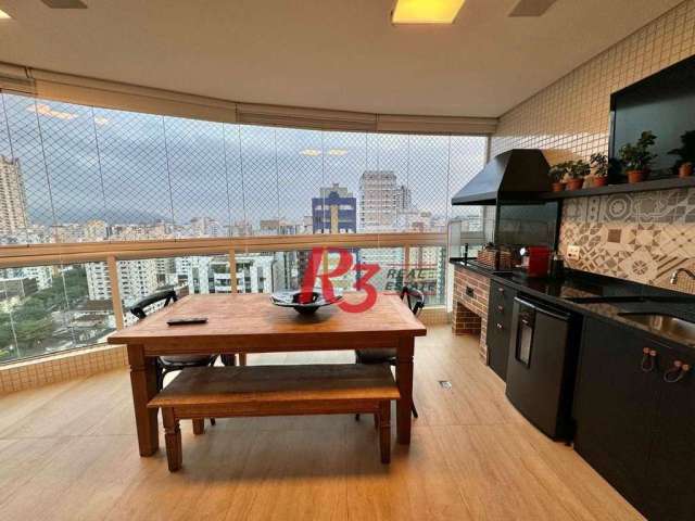 Apartamento à venda, 124 m² por R$ 1.950.000,00 - Boqueirão - Santos/SP