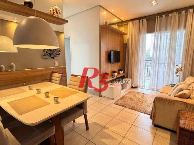 Apartamento com 3 dormitórios à venda, 69 m² por R$ 450.000,00 - Areia Branca - Santos/SP