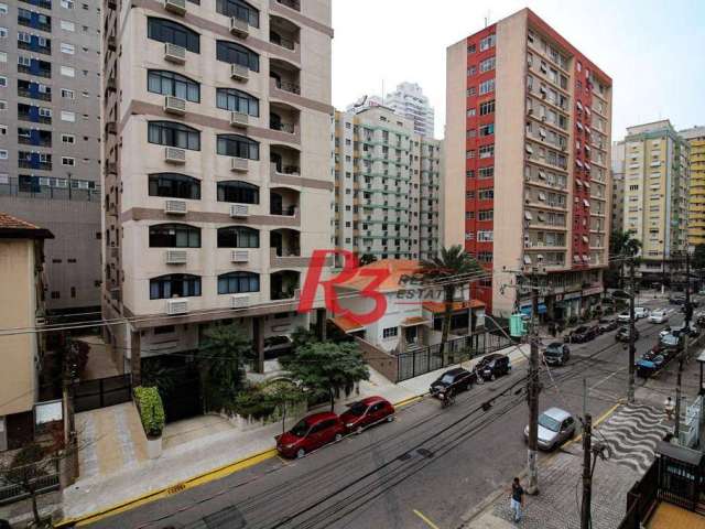 Apartamento para alugar, 194 m² por R$ 4.500,00/mês - Gonzaga - Santos/SP