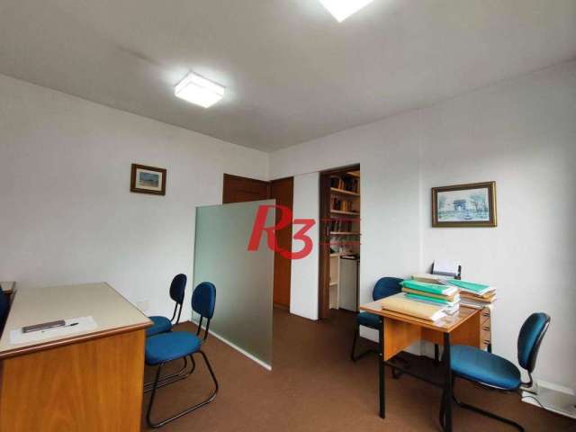 R3 REAL ESTATE VENDE OU ALUGA SALA COMERCIAL!  Sala, 26 m² - venda por R$ 250.000 ou aluguel por R$ 2.500/mês - Centro - Santos/SP