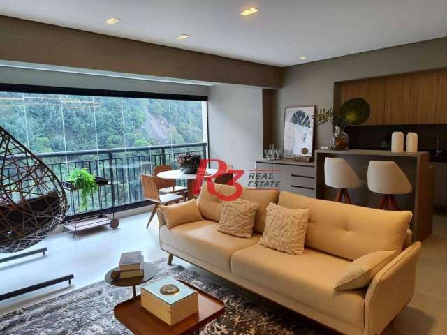 Apartamento com 3 dormitórios à venda, 84 m² por R$ 940.000,00 - Marapé - Santos/SP