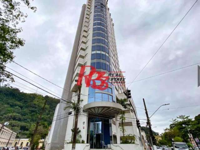 Andar Corporativo para alugar, 217 m² por R$ 13.800,00/mês - Marapé - Santos/SP