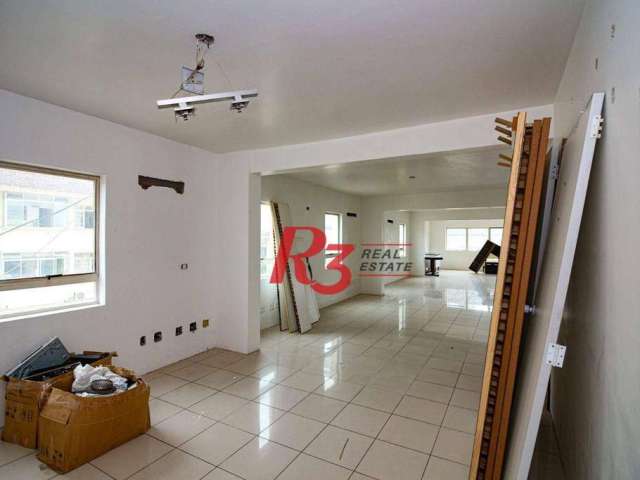 Sala para alugar, 113 m² por R$ 4.500/pacote mensal - Vila Mathias - Santos/SP