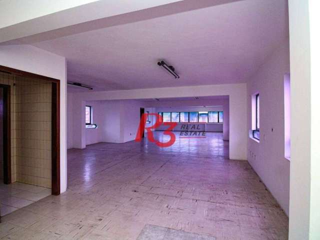 Sala para alugar, 121 m² por R$ 4.500,02/mês - Vila Mathias - Santos/SP