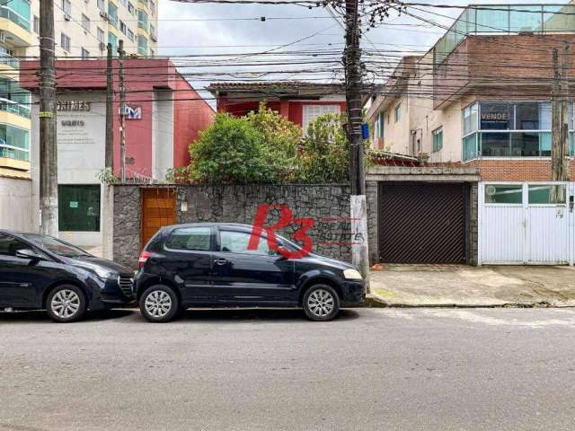 Sobrado para alugar, 500 m² por R$ 15.850,00/mês - Encruzilhada - Santos/SP