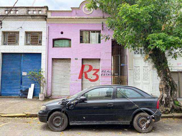 Casa com 4 dormitórios para alugar, 150 m² por R$ 3.000,01/mês - Macuco - Santos/SP