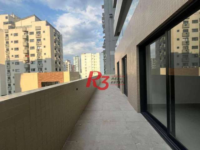 Apartamento Garden com 2 dormitórios à venda, 95 m² por R$ 1.400.000,00 - José Menino - Santos/SP