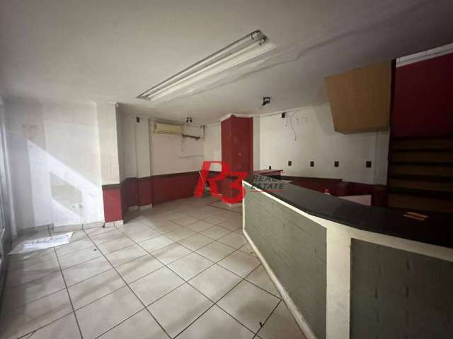 Loja para alugar, 61 m² por R$ 3.000,00/mês - Gonzaga - Santos/SP