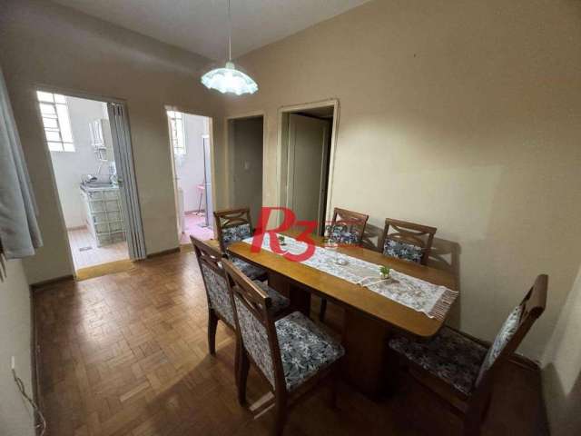 Apartamento com 2 dormitórios para alugar, 70 m² por R$ 3.500,00/mês - Boqueirão - Santos/SP