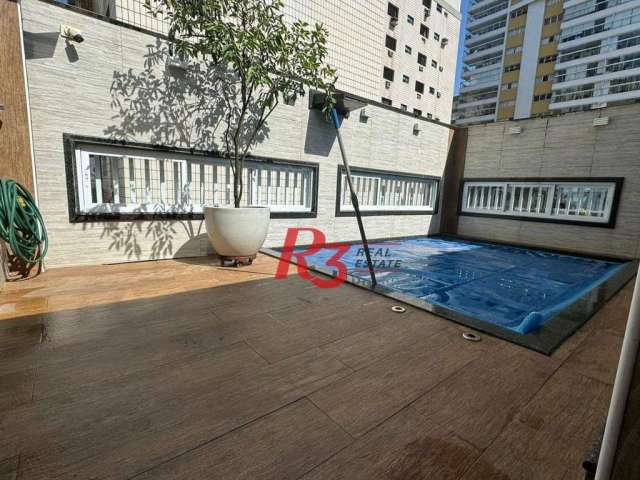 Casa com 4 dormitórios à venda, 286 m² por R$ 3.890.000,00 - Embaré - Santos/SP