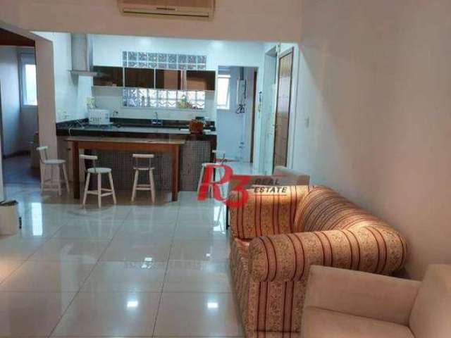 Apartamento com 3 dormitórios, 141 m² - venda por R$ 2.330.000,00 ou aluguel por R$ 16.000,00/mês - Aparecida - Santos/SP