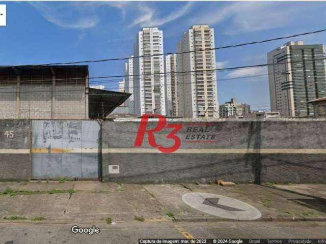 Terreno à venda, 1395 m² por R$ 13.950.000,00 - Ponta da Praia - Santos/SP