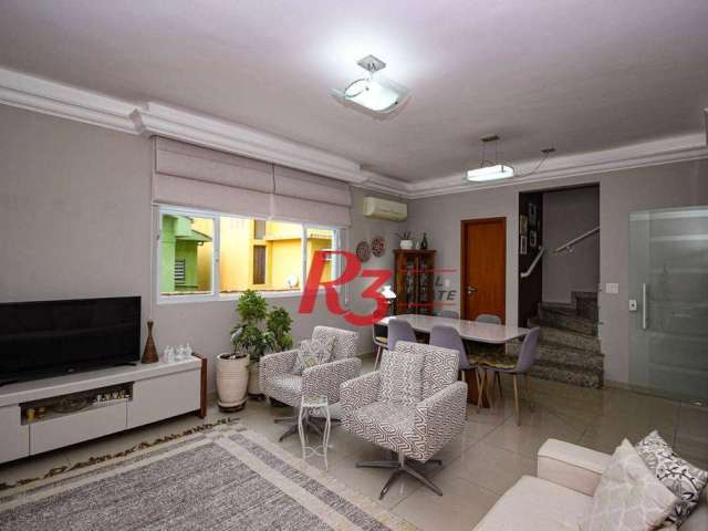 Casa com 3 dormitórios à venda, 136 m² por R$ 1.150.000,00 - Gonzaga - Santos/SP