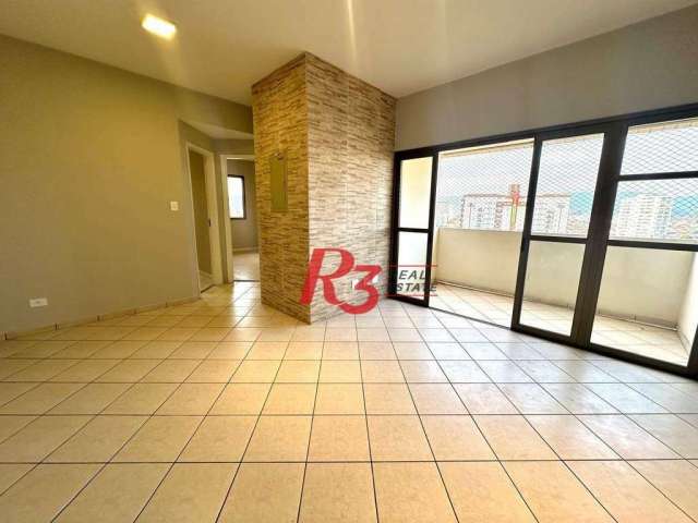 Apartamento com 2 dormitórios à venda, 91 m² por R$ 710.000,00 - Boqueirão - Santos/SP