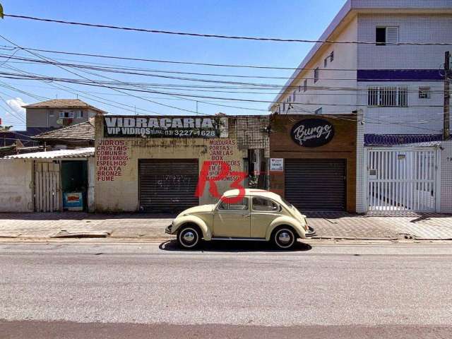 Terreno à venda, 389 m² por R$ 1.383.000,00 - Estuário - Santos/SP