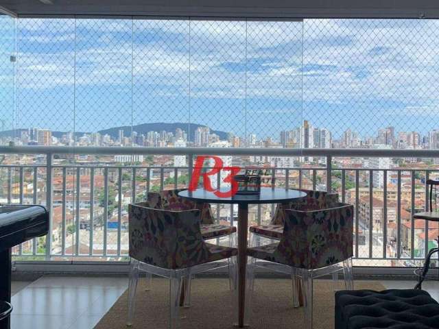 Apartamento com 2 dormitórios à venda, 50 m² por R$ 449.000,00 - Vila Matias - Santos/SP