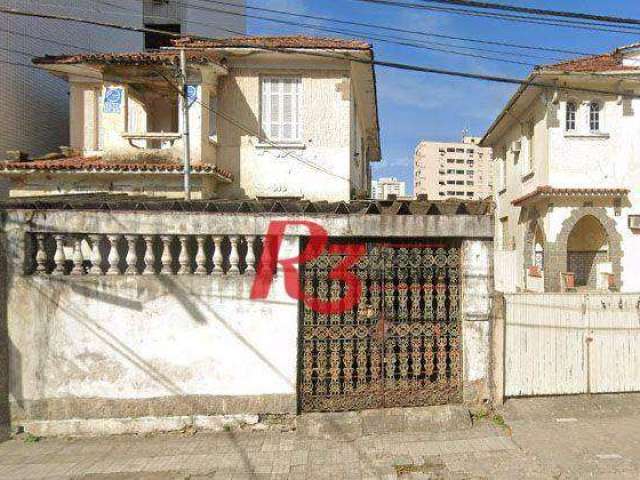 Terreno à venda, 693 m² - Vila Matias - Santos/SP