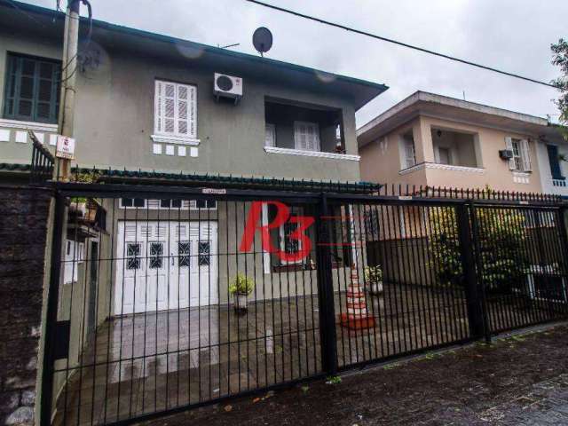 Sobrado, 450 m² - venda por R$ 4.500.000,00 ou aluguel por R$ 20.800,00/mês - Boqueirão - Santos/SP