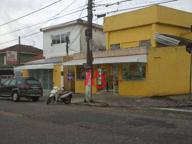 Galpão, 340 m² - venda por R$ 2.200.000,00 ou aluguel por R$ 12.626,74/mês - Macuco - Santos/SP