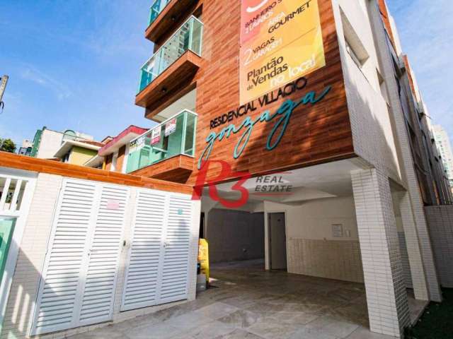 Village com 3 dormitórios à venda, 201 m² - Gonzaga - Santos/SP
